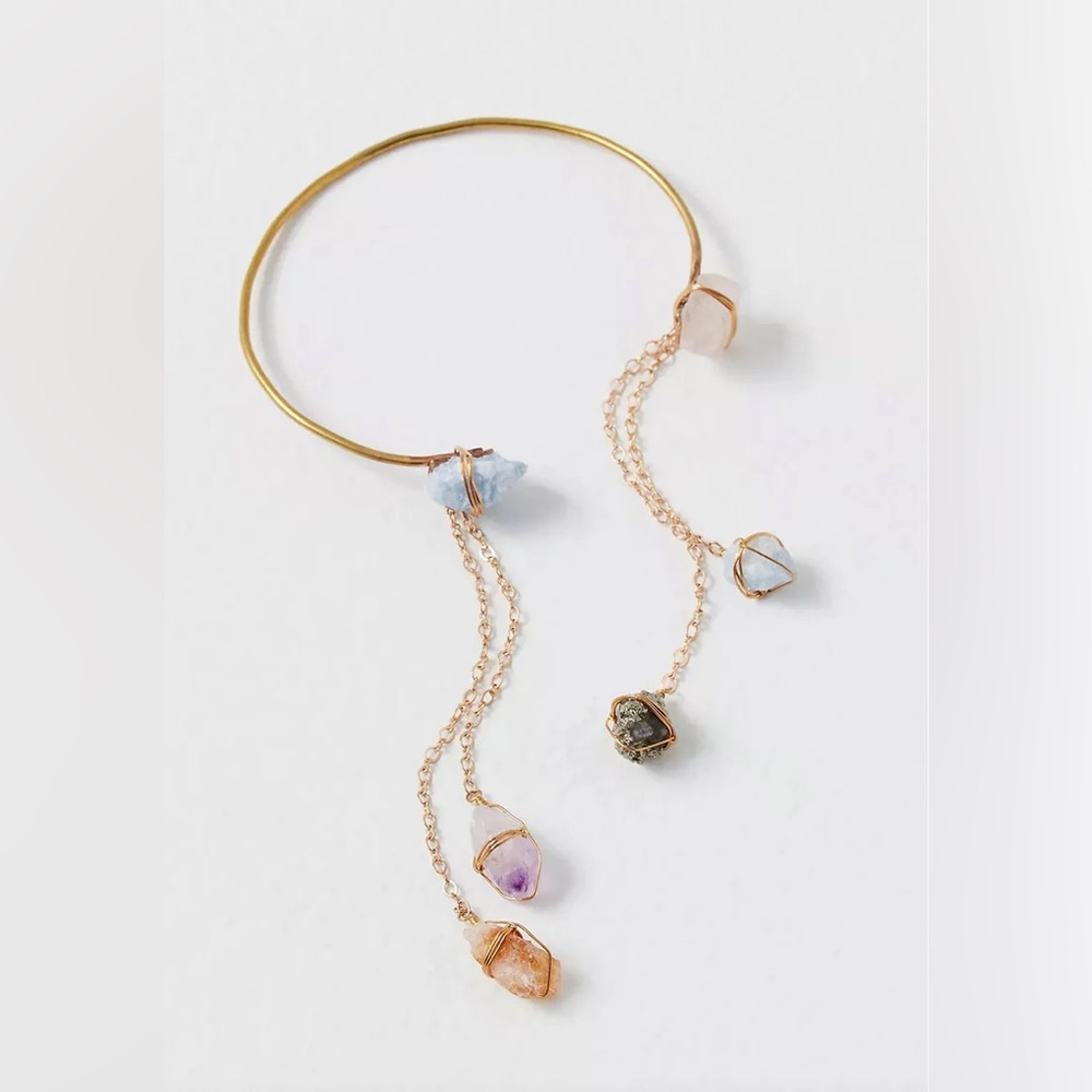 New🌟Free People-Ariana Ost Elegant Multi-Color Gemstone Headband